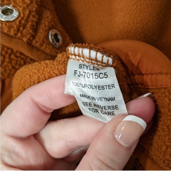 Zenana Outfitters Sherpa Fleece Teddy Jacket Size M - Picture 7 of 8